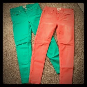 Celebrity Pink bright jeans bundle!Size 3,Like new